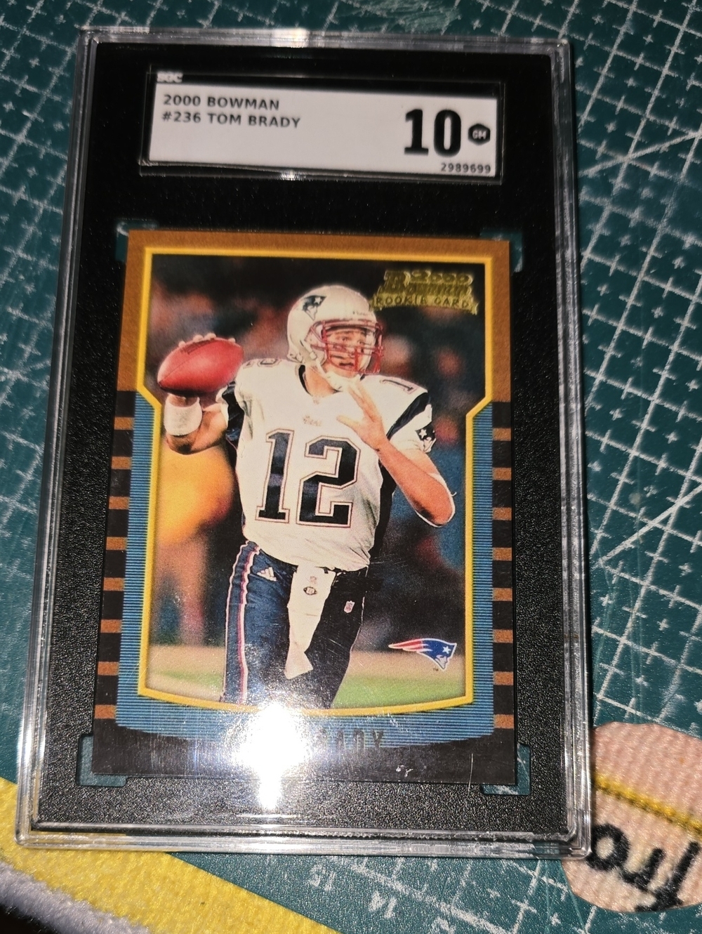 2000 Bowman Tom Brady #236 SGC 10